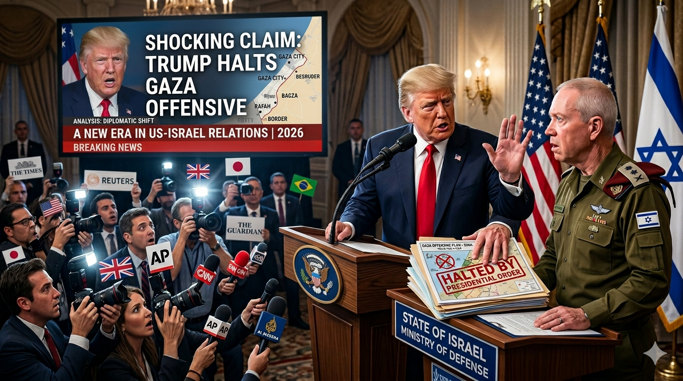 Israeli Press: Trump Halts Netanyahu's Planned Gaza Assault